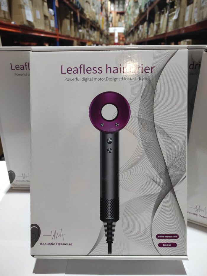 Secador iónico tipo dyson con accesorios