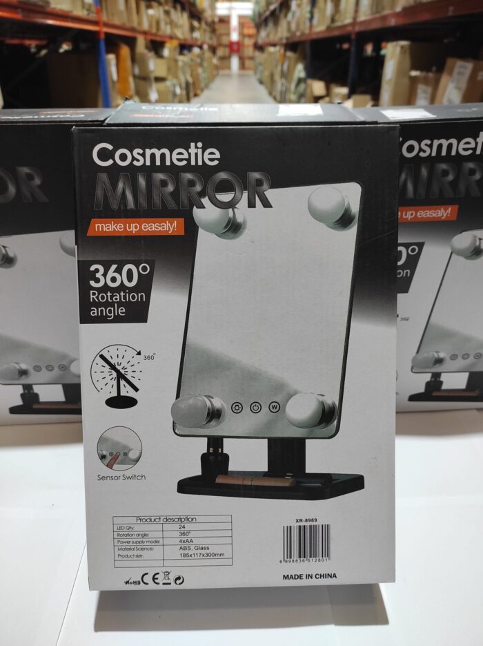Espejo de maquillaje LED