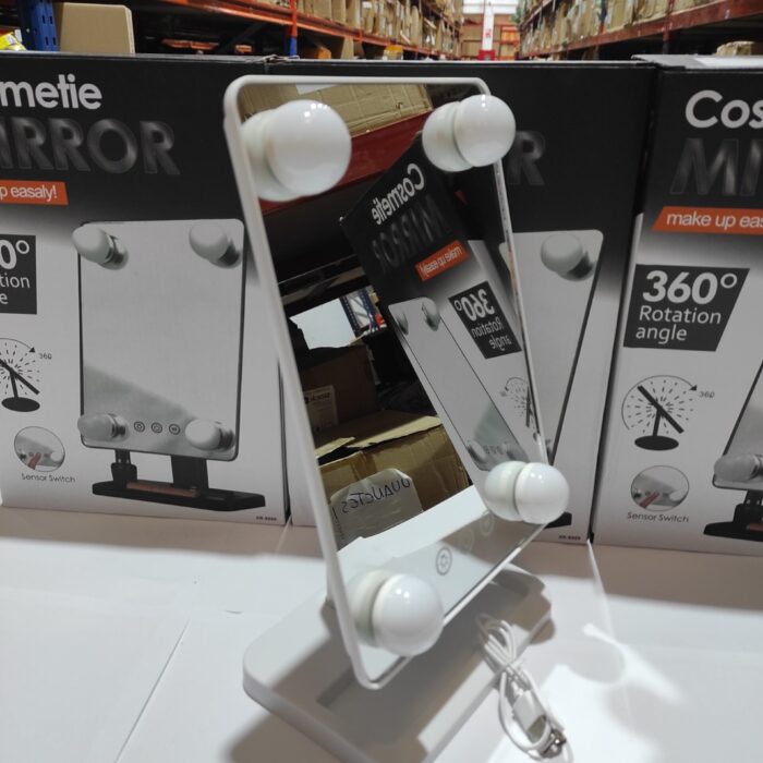 Espejo de maquillaje LED