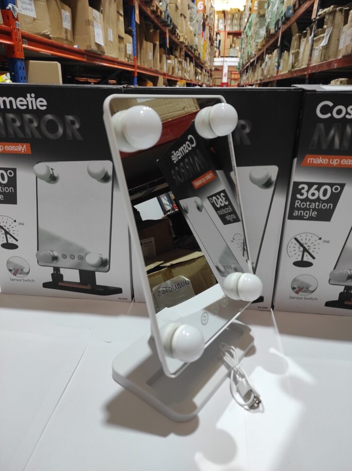 Espejo de maquillaje LED