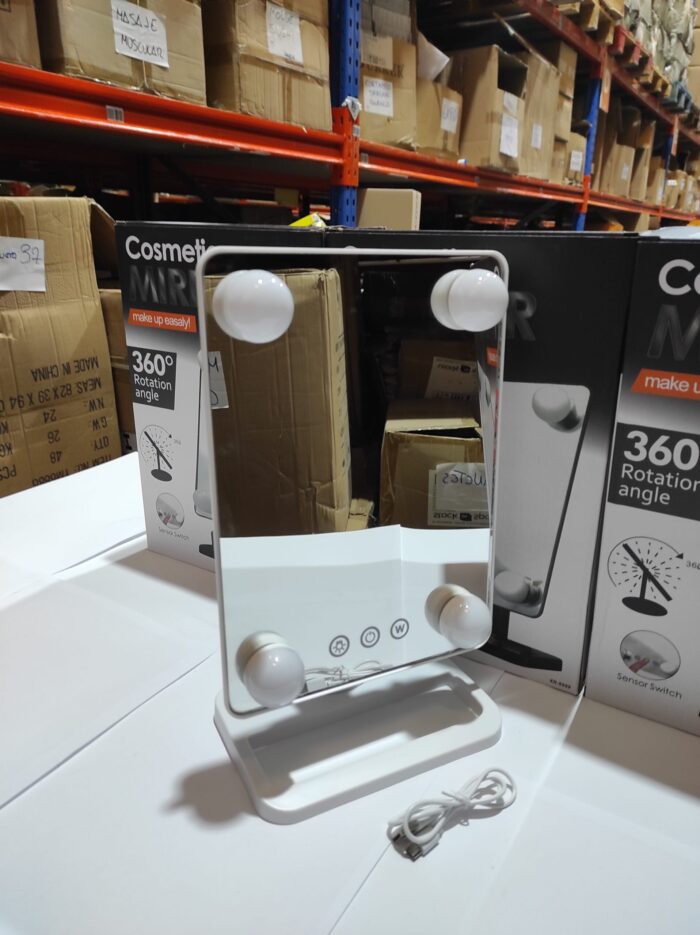Espejo de maquillaje LED