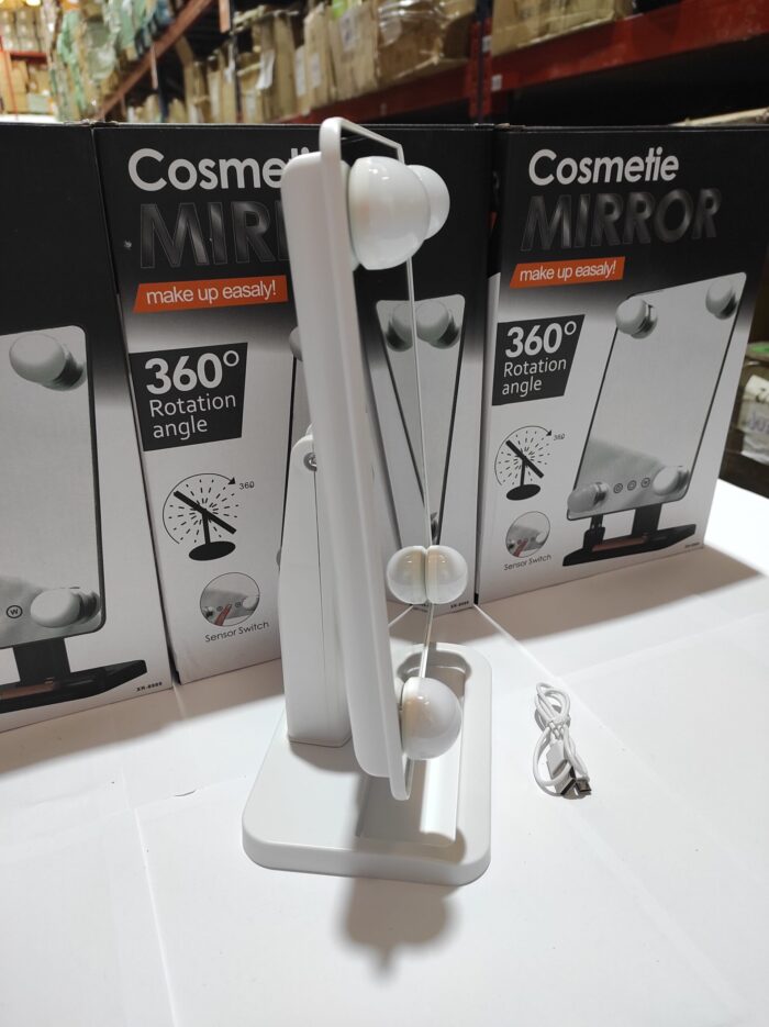 Espejo de maquillaje LED