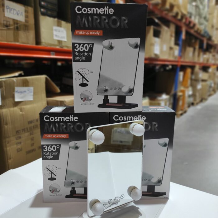 Espejo de maquillaje LED