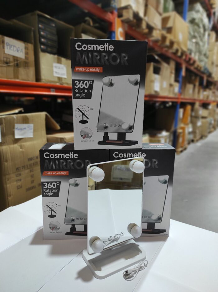 Espejo de maquillaje LED