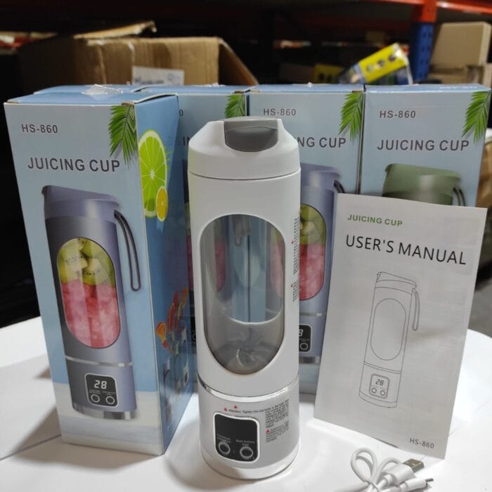 Licuadora de frutas de 450ml 8 cuchillas