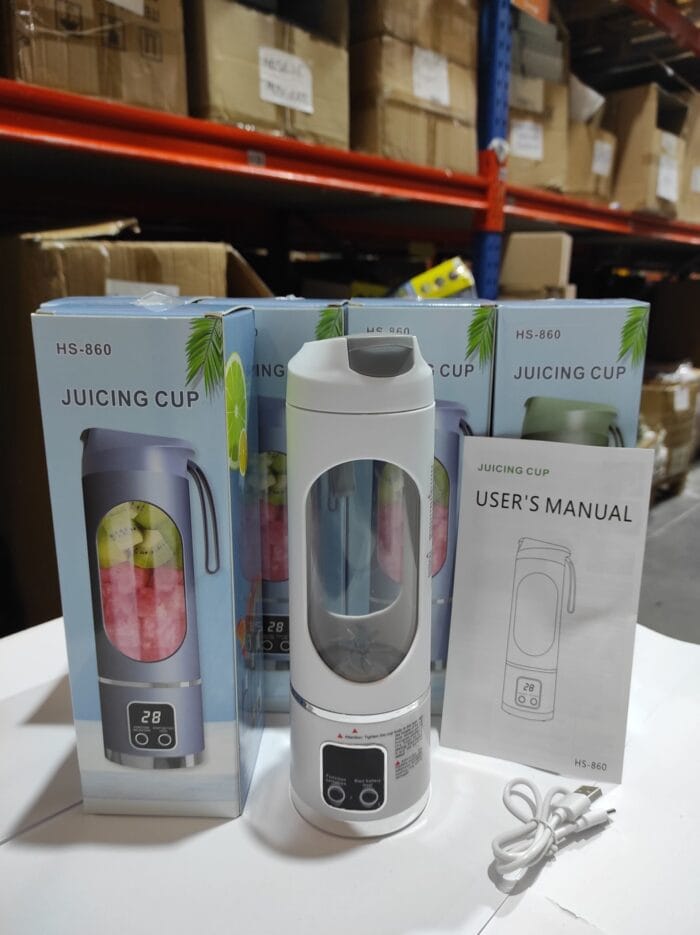 Licuadora de frutas de 450ml 8 cuchillas