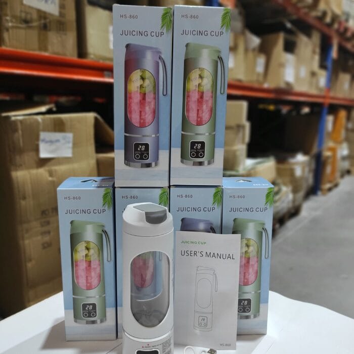 Licuadora de frutas de 450ml 8 cuchillas