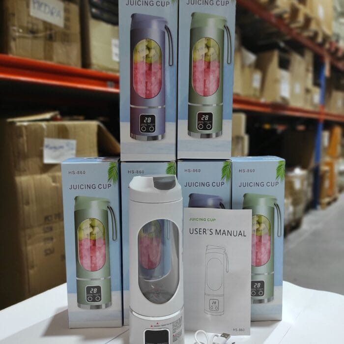 Licuadora de frutas de 450ml 8 cuchillas