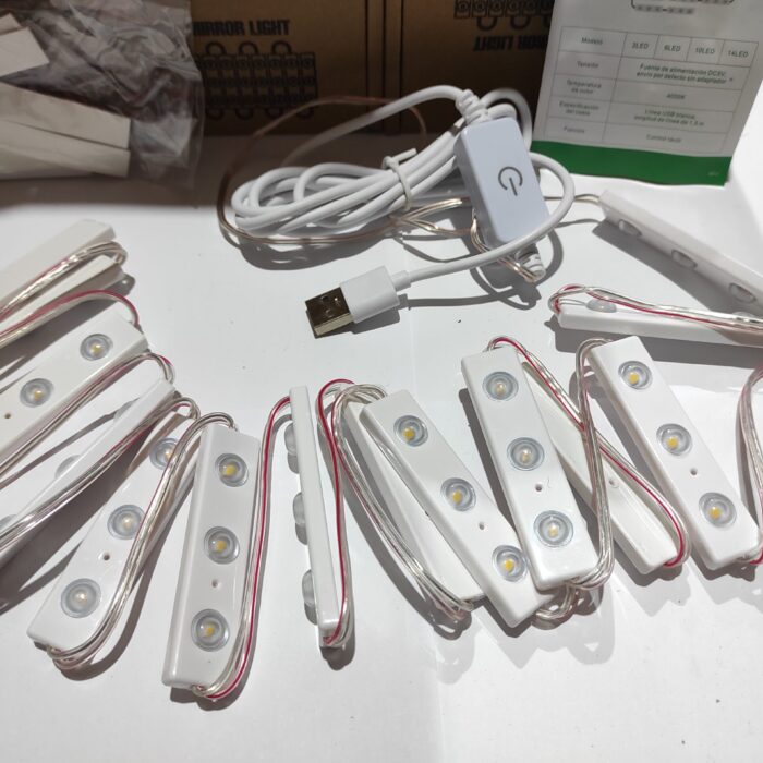 Tira de led para espejo
