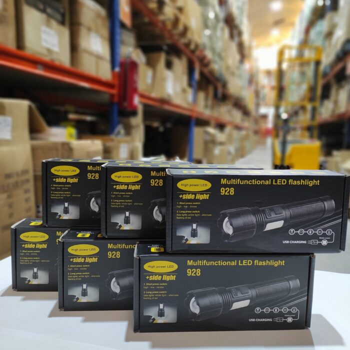 Linterna alta potencia impermeable con zoom