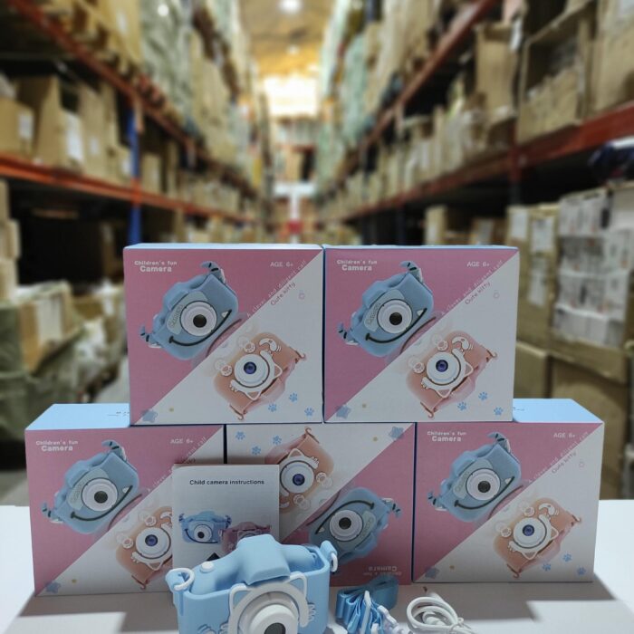 Cámara para Niños con Correa 1080P 2,0 Pulgadas Azul Gato