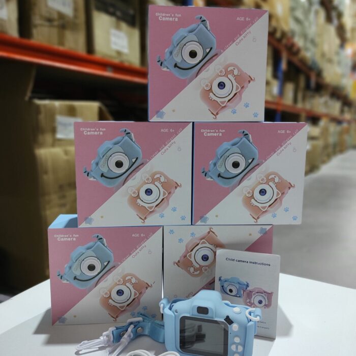 Cámara para Niños con Correa 1080P 2,0 Pulgadas Azul Gato