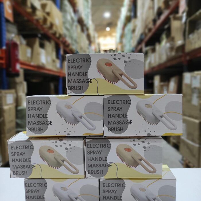 Cepillo vapor de masaje para mascota 3 en 1