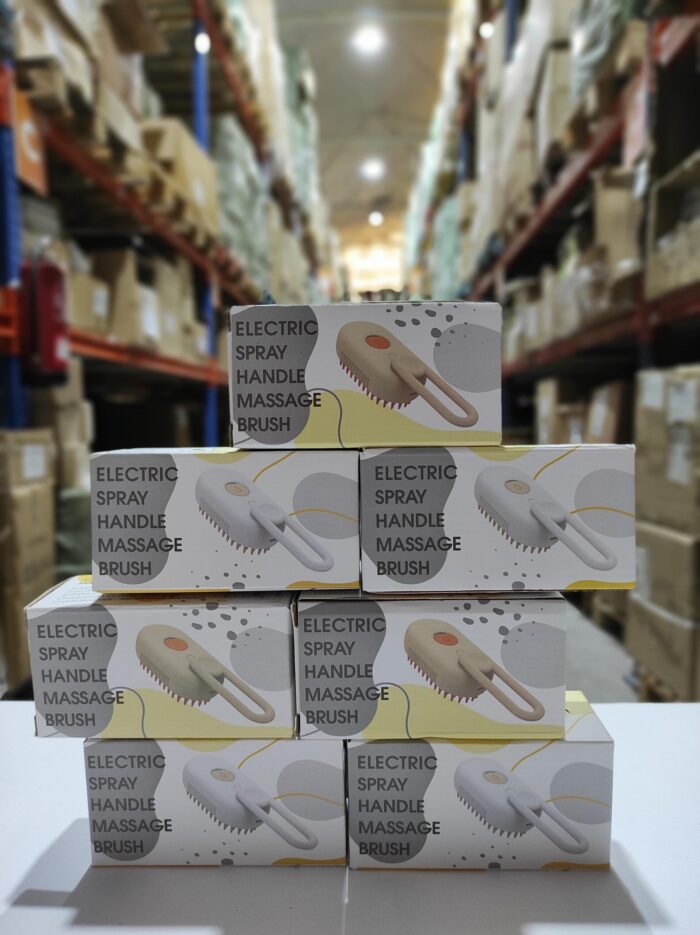 Cepillo vapor de masaje para mascota 3 en 1