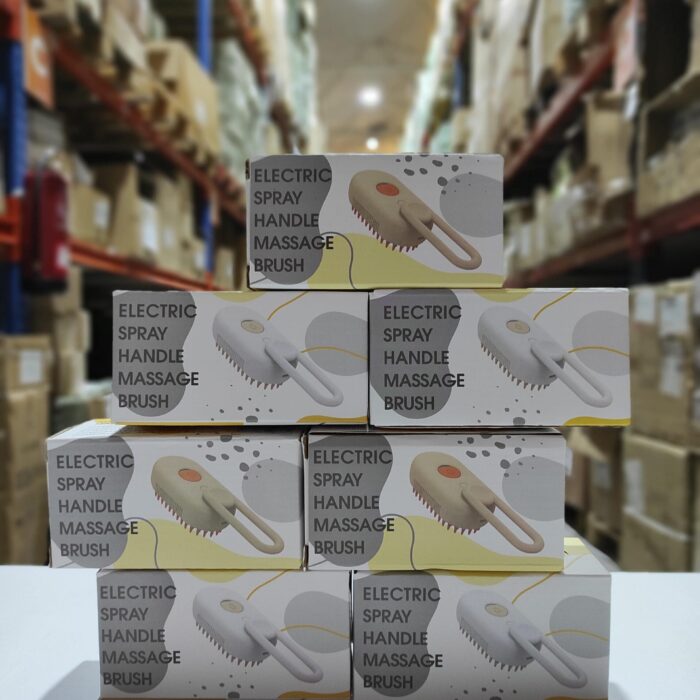 Cepillo vapor de masaje para mascota 3 en 1