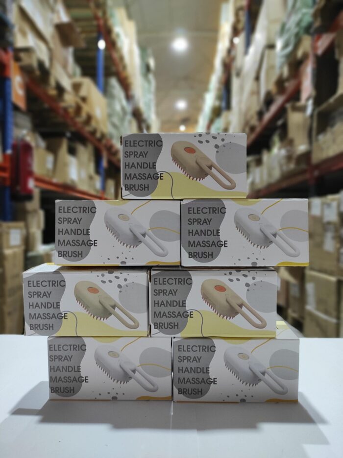 Cepillo vapor de masaje para mascota 3 en 1