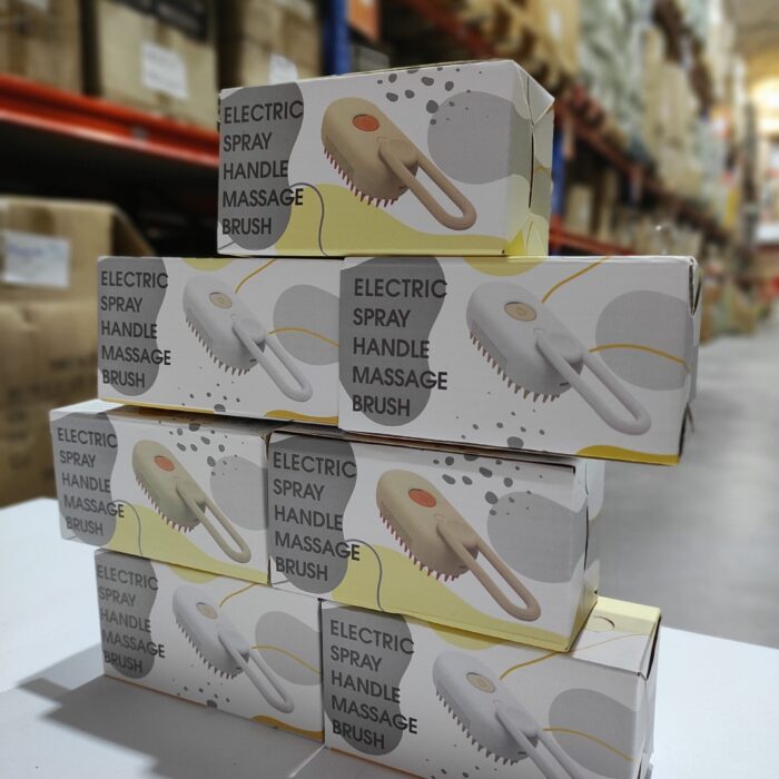 Cepillo vapor de masaje para mascota 3 en 1