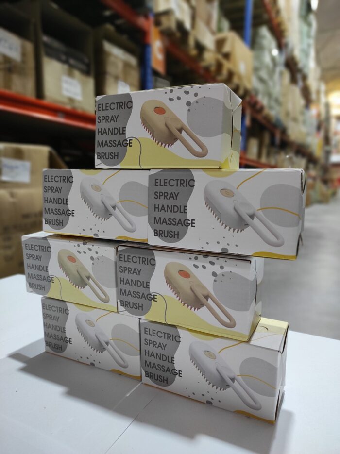 Cepillo vapor de masaje para mascota 3 en 1