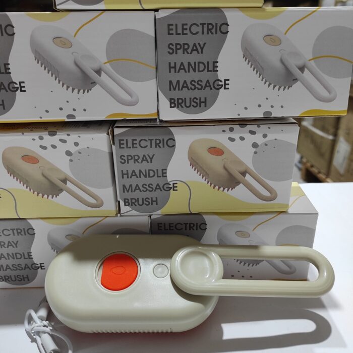 Cepillo vapor de masaje para mascota 3 en 1