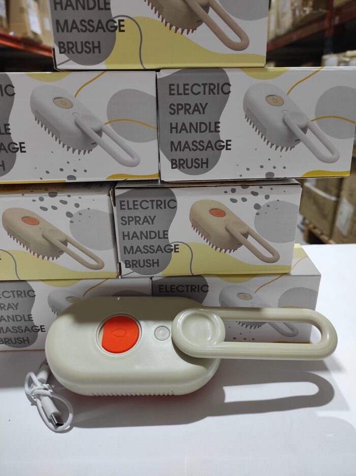 Cepillo vapor de masaje para mascota 3 en 1