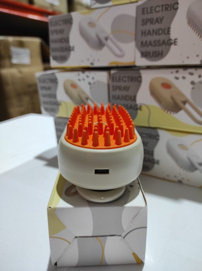 Cepillo vapor de masaje para mascota 3 en 1