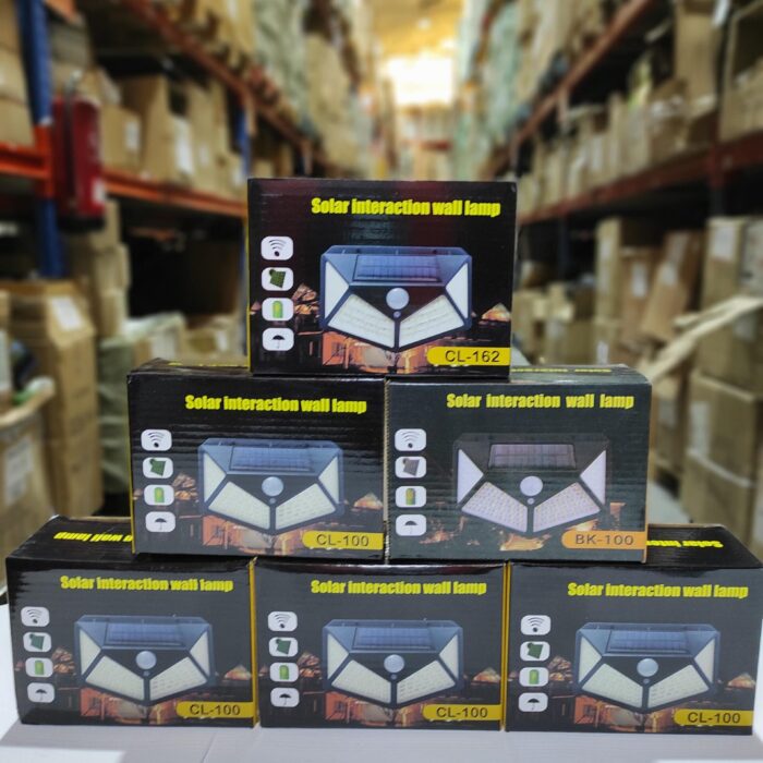 Aplique luz solar con sensor 100 LED
