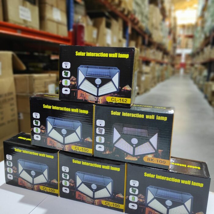 Aplique luz solar con sensor 100 LED
