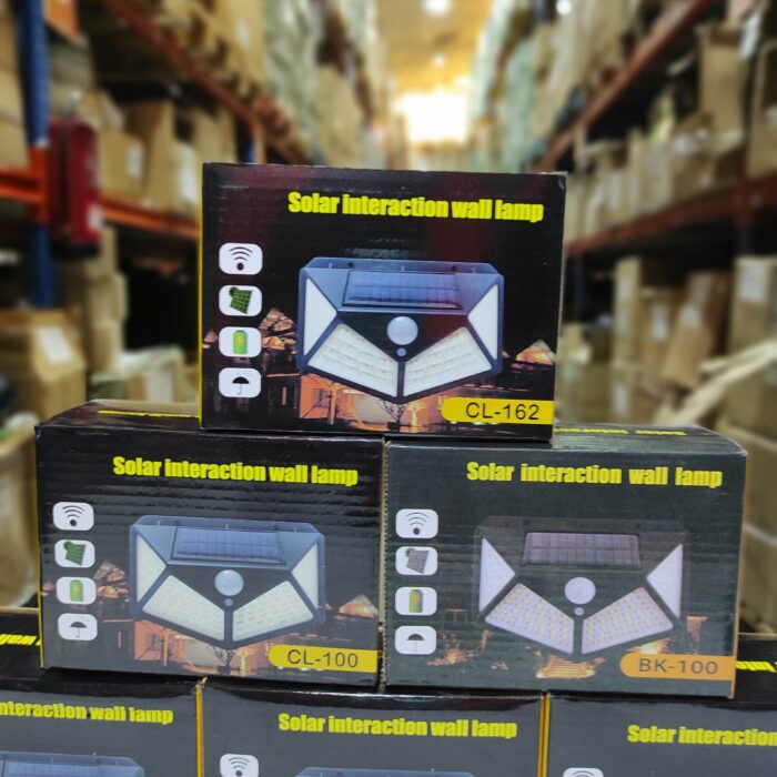 Aplique luz solar con sensor 100 LED