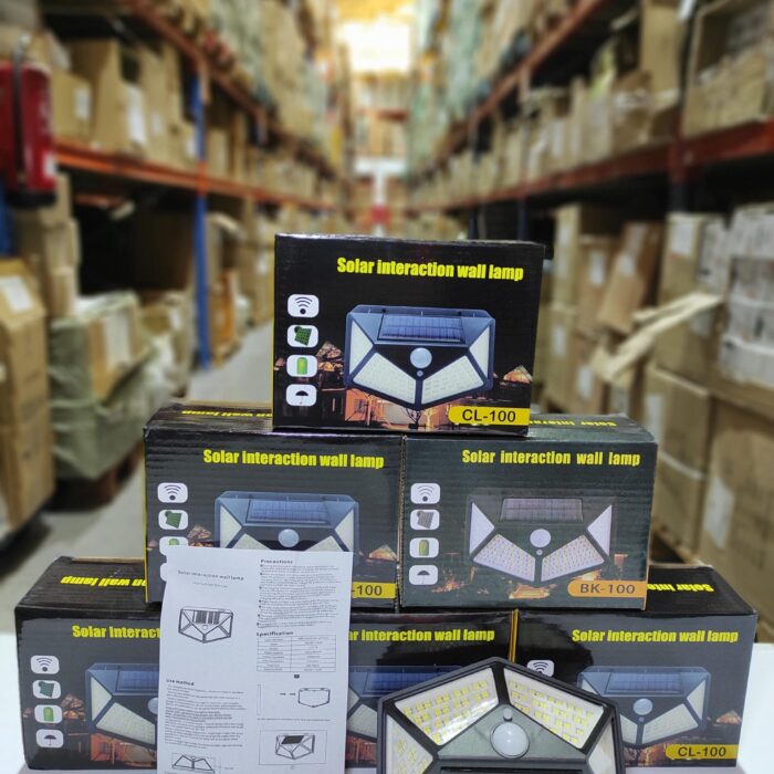 Aplique luz solar con sensor 100 LED