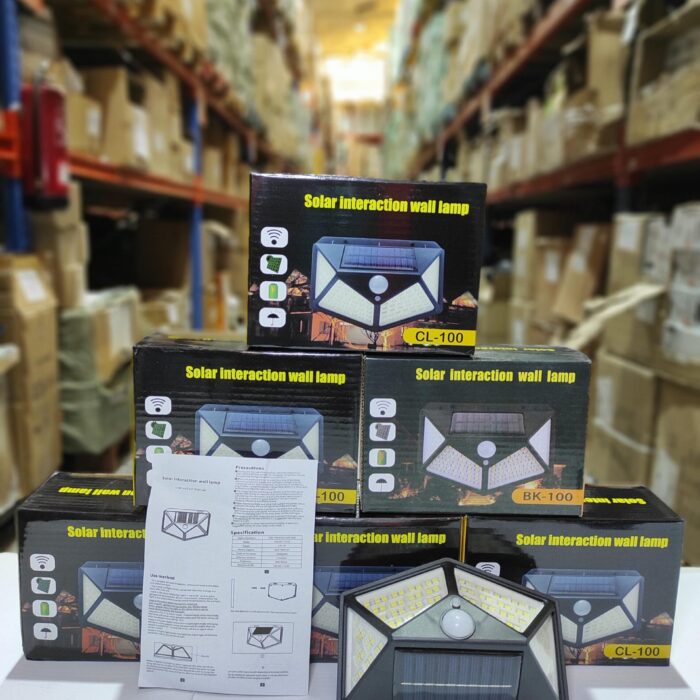 Aplique luz solar con sensor 100 LED