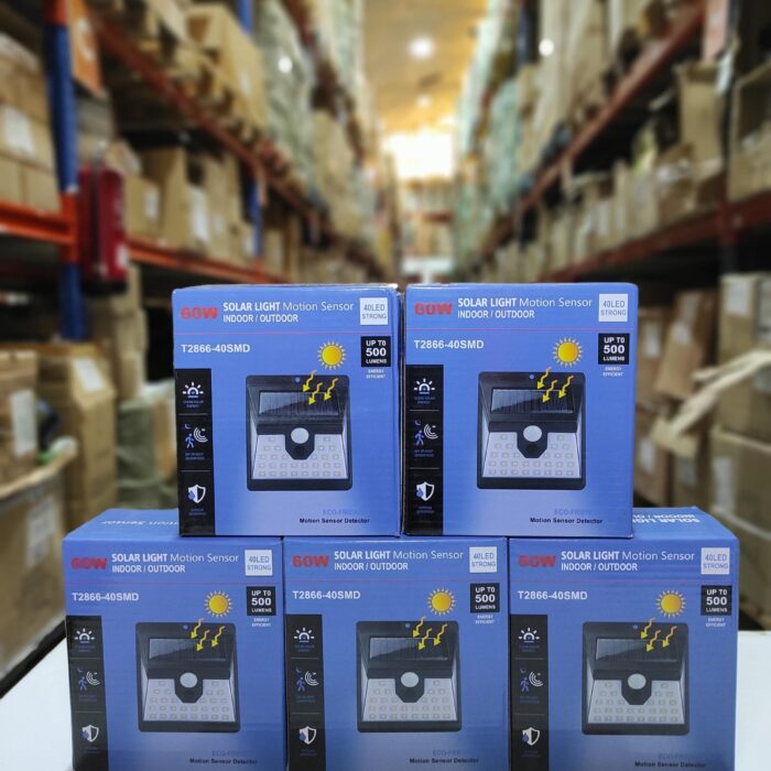 Aplique luz solar con sensor 40 LED Strong
