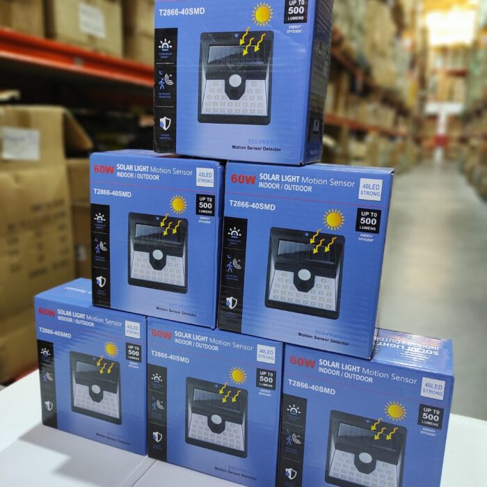Aplique luz solar con sensor 40 LED Strong