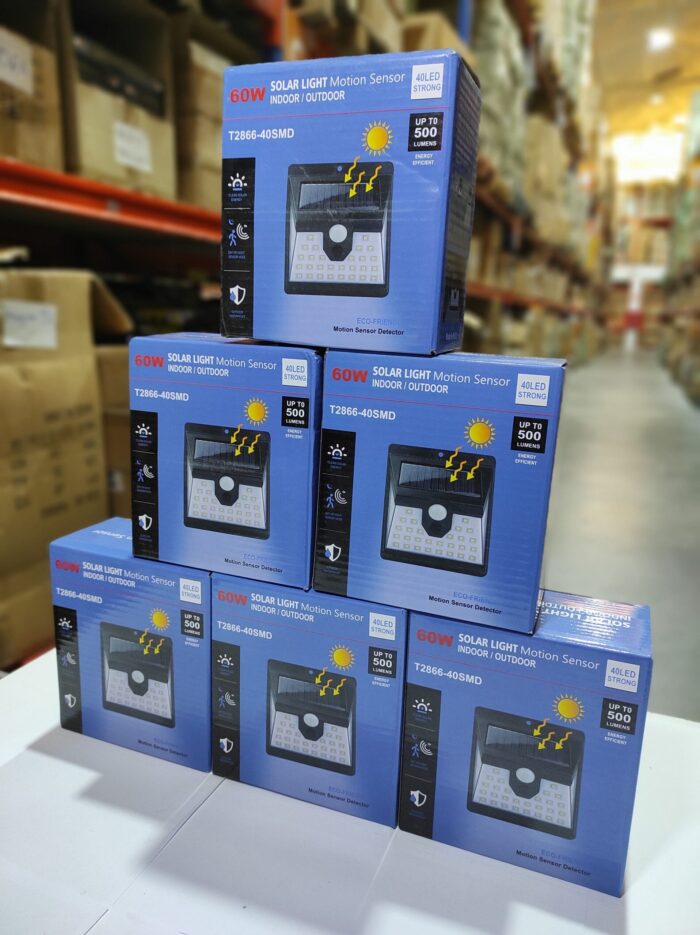 Aplique luz solar con sensor 40 LED Strong