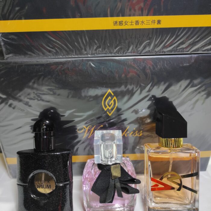 Conjuntos de 3 fragancias para mujer tipo YSL caja negro (no réplica)