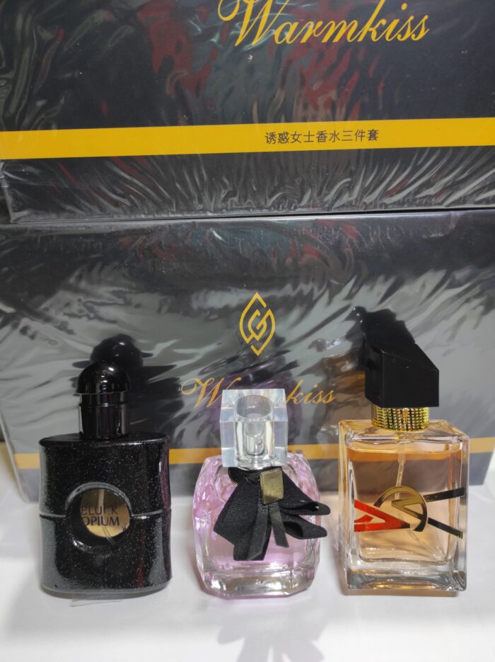 Conjuntos de 3 fragancias para mujer tipo YSL caja negro (no réplica)
