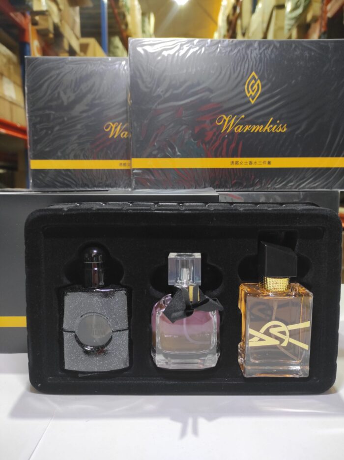 Conjuntos de 3 fragancias para mujer tipo YSL caja negro (no réplica)