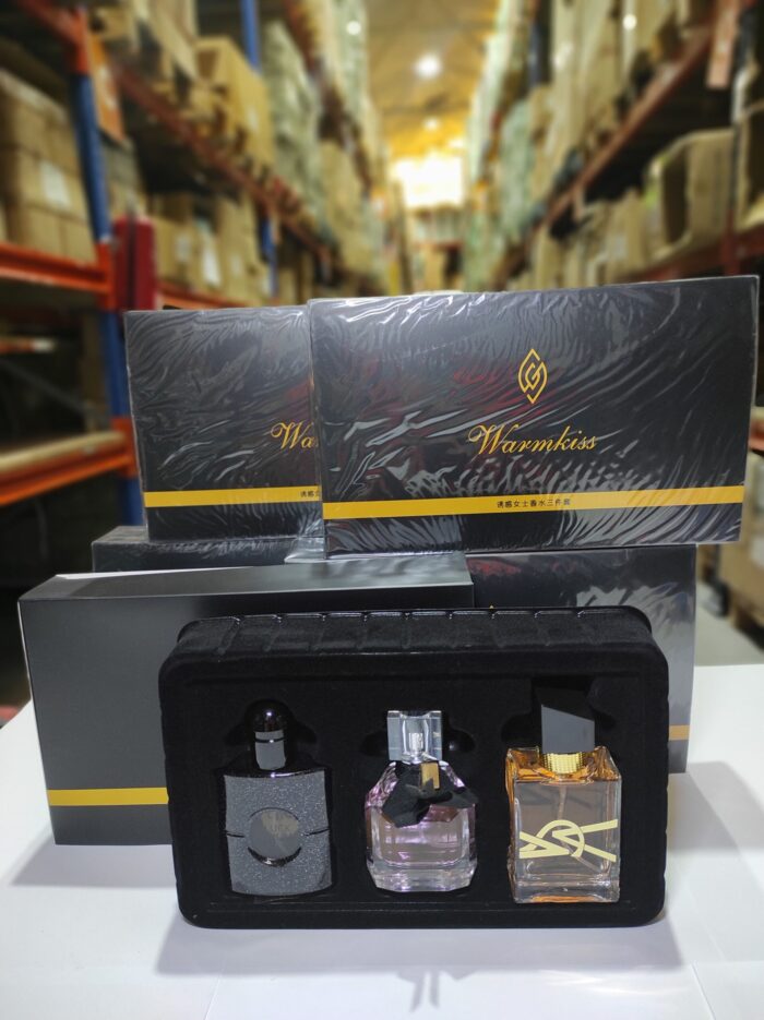 Conjuntos de 3 fragancias para mujer tipo YSL caja negro (no réplica)