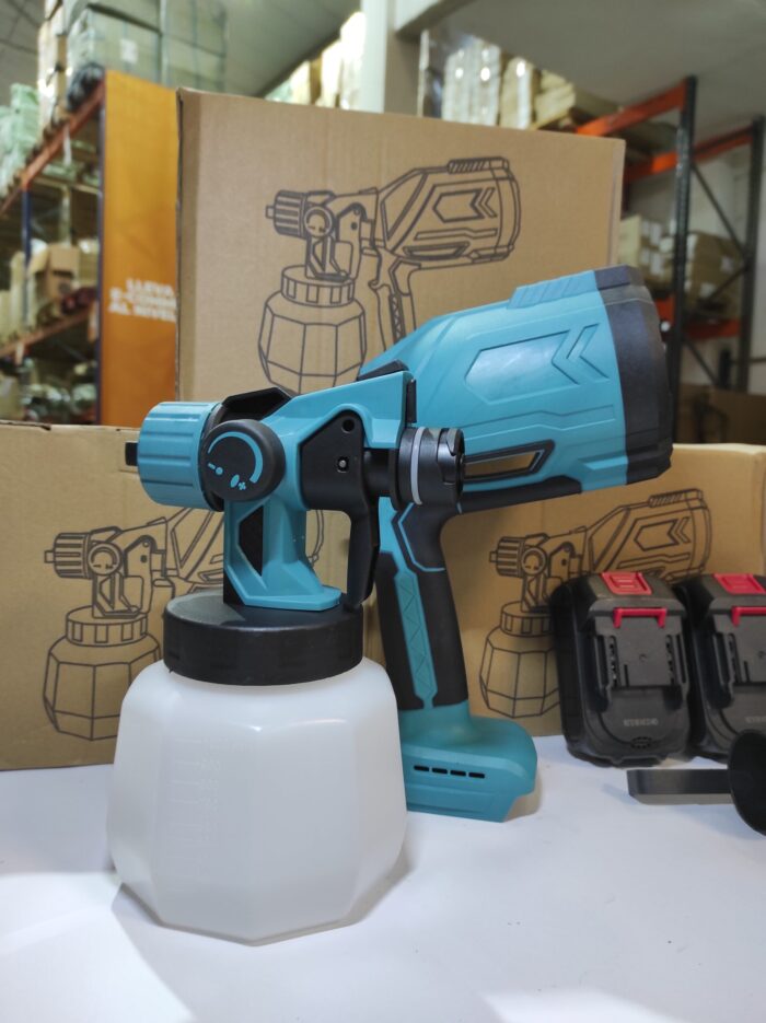 Pistola para pintar eléctrica inalámbrica con doble batería