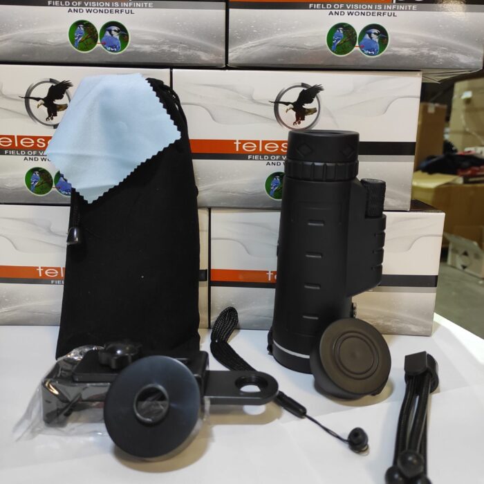 Telescopio Monocular con Soporte para Movil