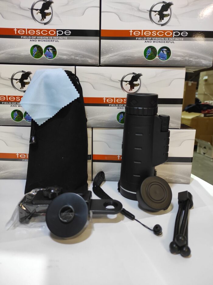 Telescopio Monocular con Soporte para Movil