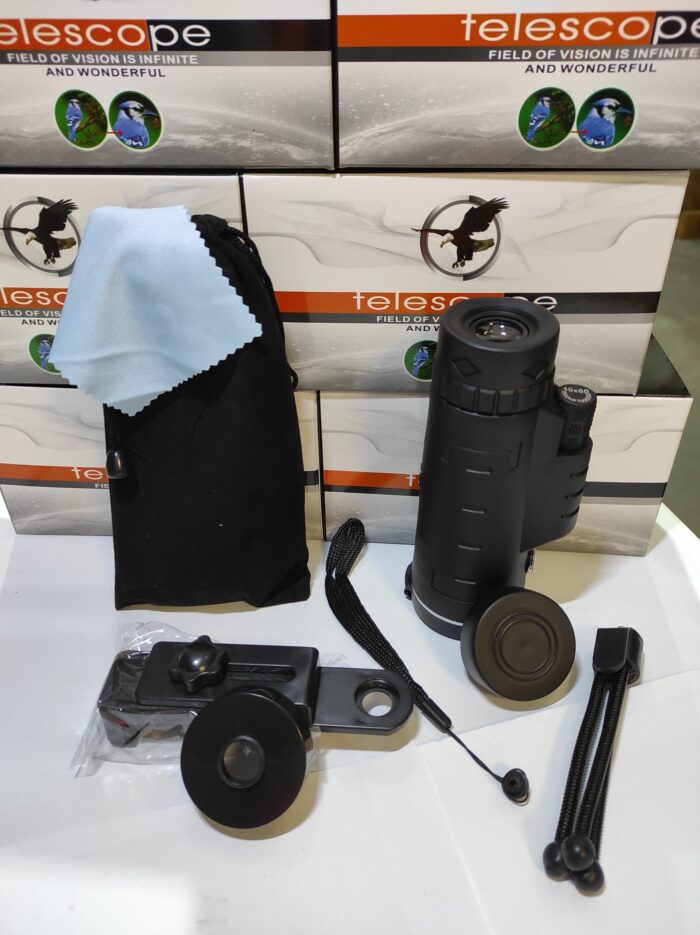 Telescopio Monocular con Soporte para Movil