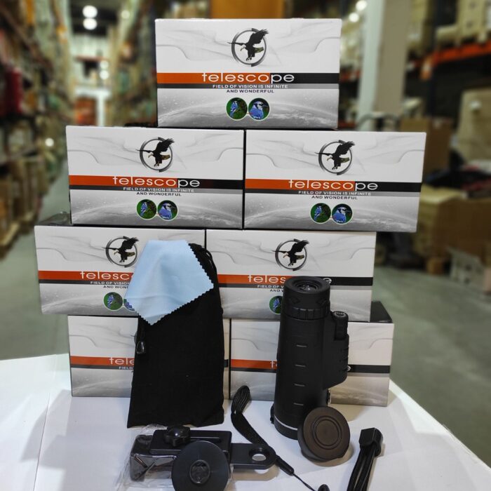 Telescopio Monocular con Soporte para Movil