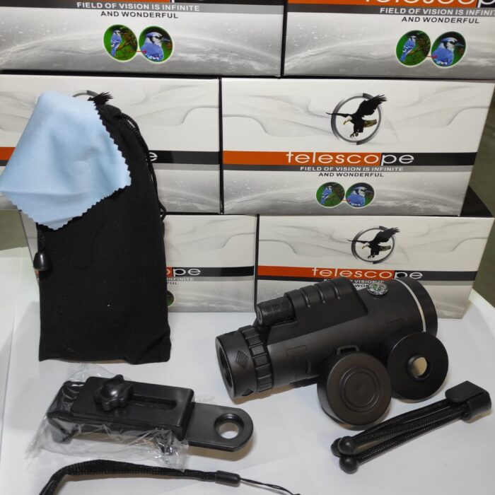 Telescopio Monocular con Soporte para Movil