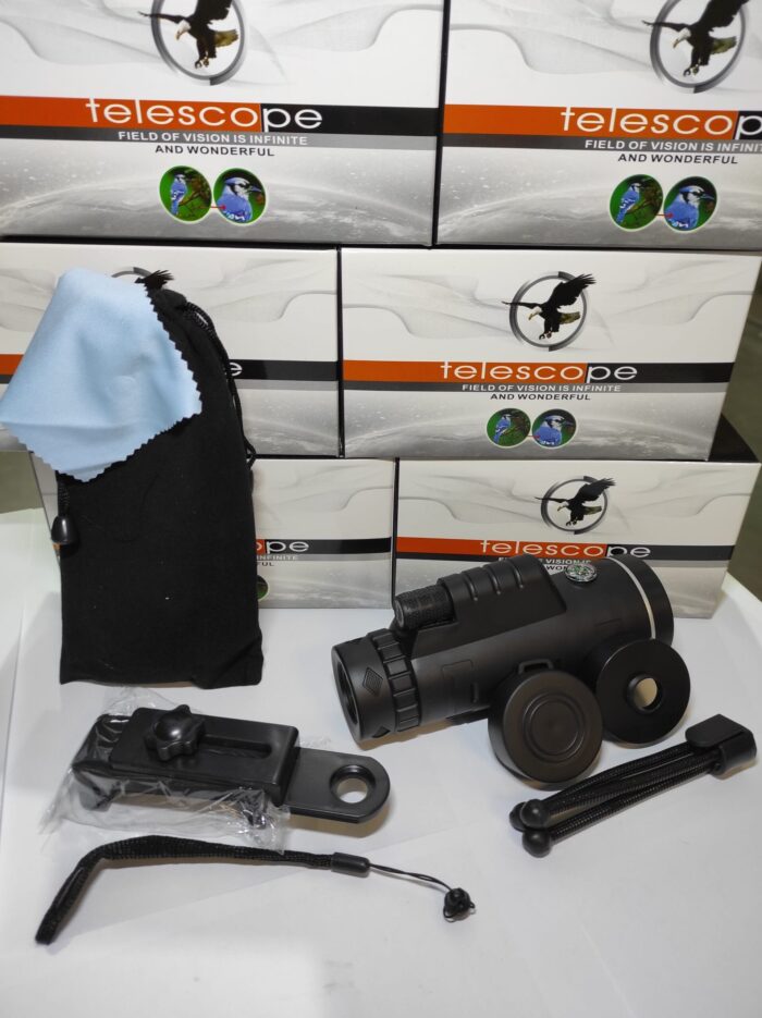 Telescopio Monocular con Soporte para Movil