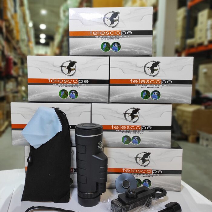 Telescopio Monocular con Soporte para Movil