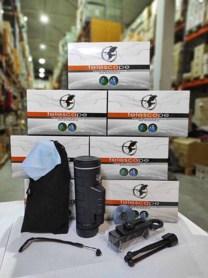 Telescopio Monocular con Soporte para Movil