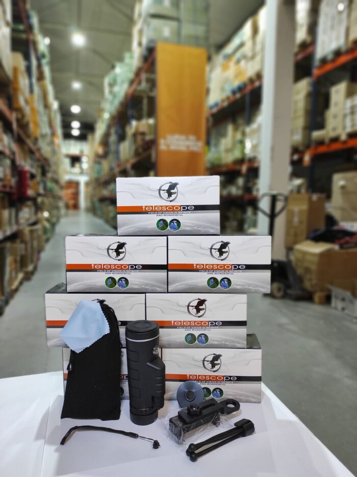 Telescopio Monocular con Soporte para Movil