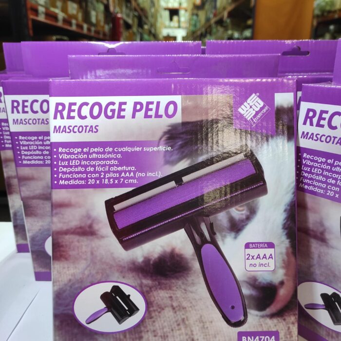 Rodillo Quitapelos mascotas con luz LED