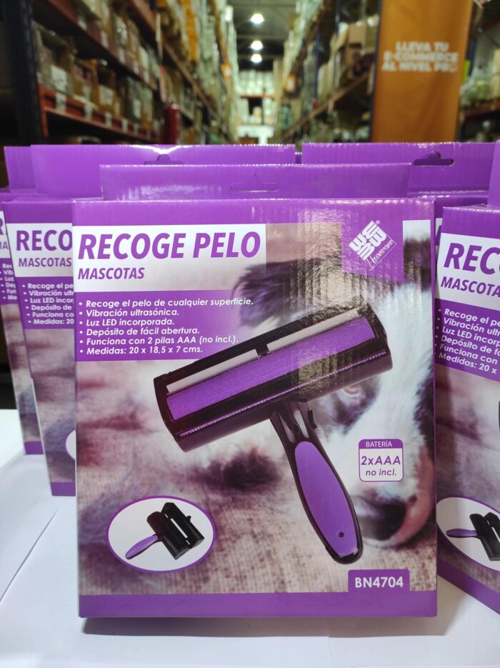 Rodillo Quitapelos mascotas con luz LED