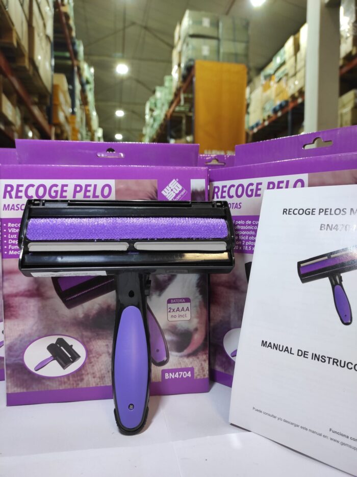 Rodillo Quitapelos mascotas con luz LED